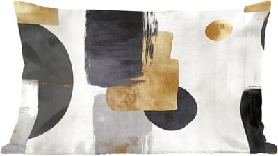 Sierkussens - Kussentjes Woonkamer - 60x40 cm - Goud - Rechthoeken - Cirkels - Abstract