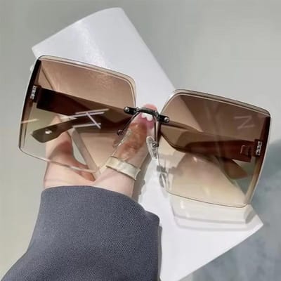 Zonnebril Spot Nieuw Vierkant Frame Mode Zonnebril Gepersonaliseerde Rand Snijden Trendy Zonnebril 8810