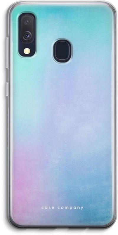 Case Company® - Hoesje geschikt voor Samsung Galaxy A40 hoesje - Mist pastel - Soft Cover Telefoonhoesje - Bescherming aan alle Kanten en Schermrand