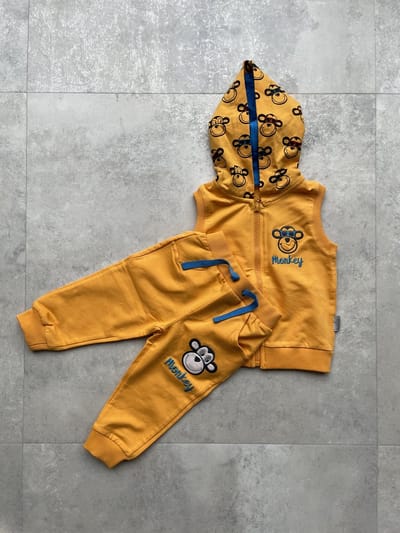 Monkey - Vest & broek baby/peuter jongens - Aap Baby vest & broek