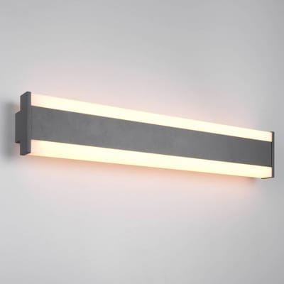 Trio Lighting LED buiten wandlamp DAWSON, 60 cm, antraciet IP54 CCT up/down