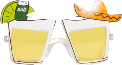 Partychimp Cocktail Bril Hawaii Thema Verkleed Bril Zomer Accessoires Carnaval Feestbrillen Tropisch Toppers 2026 Summer is Magic - Unisex - Plastic - Bril - 12 Stuks