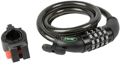 Jbm Combinatieslot Voor Fiets Zilver