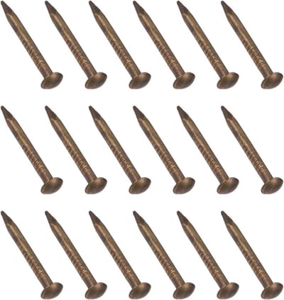 Kleine Messing Spijkers 1.2 x 12 mm - 50 Stuks voor Houtbewerking, Bronzen Klei en Klussen