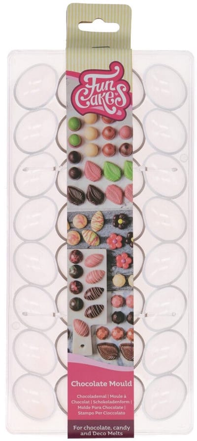 FunCakes Chocolade Mal - Ei - Transparant - Chocoladevorm - Bakvorm Chocolade
