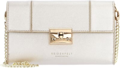 SEIDENFELT MANUFAKTUR Koppeling Avondtas Roros Clutch Gold Goudkleurig