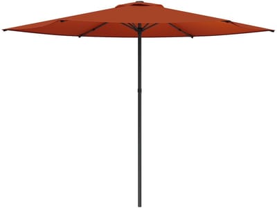 vidaXL - Tuinparasol - 300 - x - 300 - cm - Polyester - Rechthoekig - Terracotta