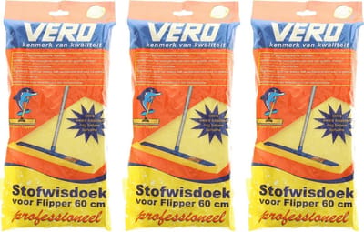 75x Stofdoeken met citroengeur voor Vero stofwisser - 60 cm - VloerFlipper60 - Huishouden - Schoonmaken - Stofwissers/vloerwissers stofdoekjes