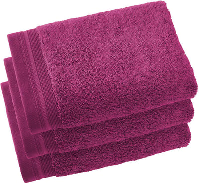 De Witte Lietaer Gastendoekjes Contessa, Magenta - 40 x 60 cm - 3 stuks - Katoen