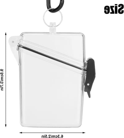 Badgehouder Waterdicht - ID Kaarthouder - Bescherming Identificatie - Verticale Transparante Hoes - Standaard Formaat - Transparant