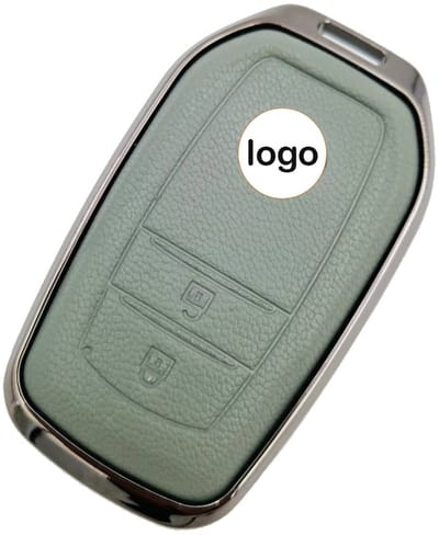 Autosleutel Hoesje geschikt voor Toyota - Sleutelcover - Aluminium Sleutelhoes - Accessoires - agave