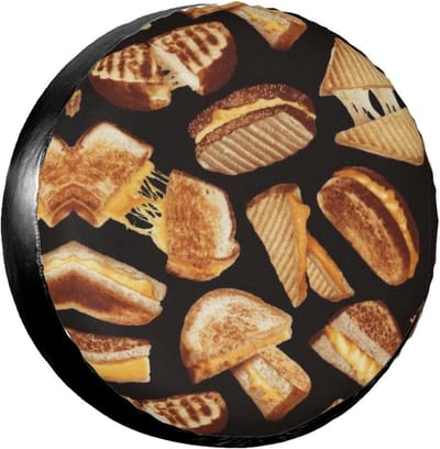 Reserveband Hoes - Wiel Tassen - Band Bescherming - Verstelbaar Koord - Universeel 14-17" - Kaas Sandwiches
