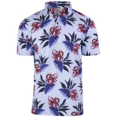 Eden Valley - Polo Korte mouw - Heren - L - Blauw - Katoen - 216155-31-Modern