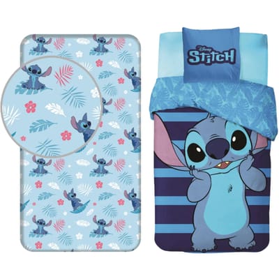 Lilo & Stitch slaapkamerset; dekbedovertrek en hoeslaken