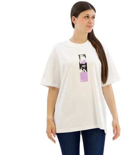 Karl Lagerfeld Jeans Relax Repeated Karl T-shirt Met Korte Mouwen Wit L Vrouw