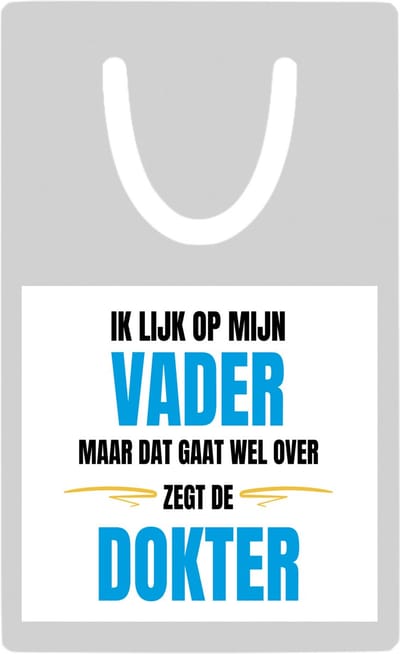 Hacebo® - Ik lijk op mijn vader metalen boekenlegger- Papa - liefste vader - cadeautje - verjaardagscadeau - verjaardag - cadeau voor papa - cadeau - kado - geschenk - gift - papa artikelen - vaderdag Bladwijzer boekenleggers - 7.6 cm x 5cm