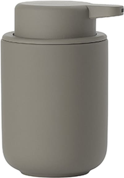 Zone Denmark Ume Zeepdispenser - Zeeppompje Vrijstaand - Zeeppomp voor Badkamer, Keuken & Toilet - Toilet & Badkamer Accessoires - 250 ml - 12,8 x 8,3 cm - Taupe