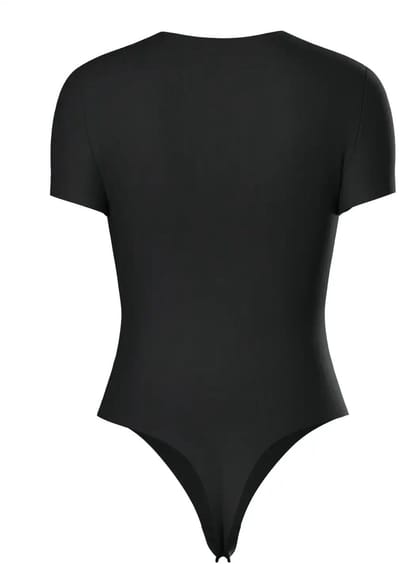 Pieces Gladde body korte mouw - PCADINA - Zwart / M