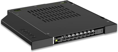 SSD Wissellijst - NVMe Houder - Opslag Uitbreiden - Volledig Metalen Behuizing - 9.5 mm - Zwart