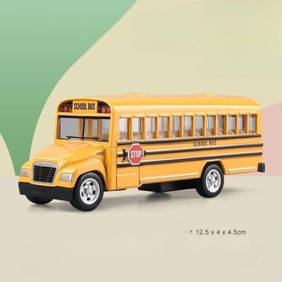 Diecast Simulatie 1:100 Legering Schoolbus Model Kinderen Jongen Speelgoed Voertuig Verjaardagscadeau Huisdecoratie Metaal Minatuur Voiture