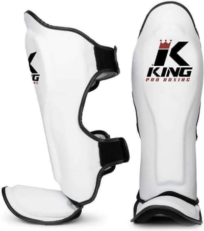 Kickboks Scheenbeschermers King Pro Boxing KPB/SG 3 Wit - L
