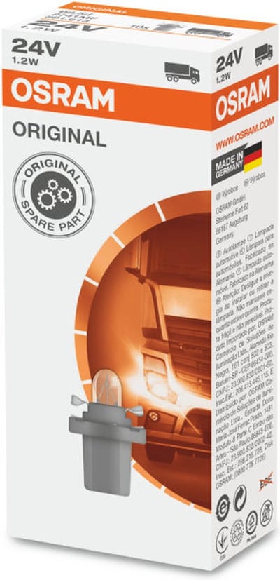 Osram Gloeilamp 24V Original Line Grijs B8.5d 10 Stuks