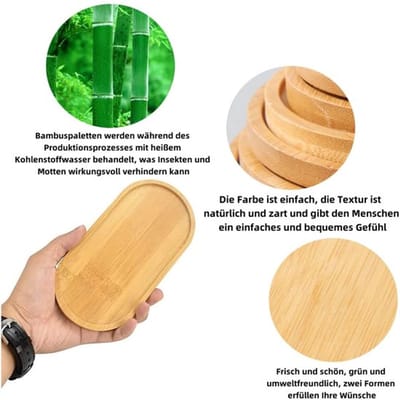 Dailygoody - Bamboe onderzetters - Houten dienbladen - Duurzaam en