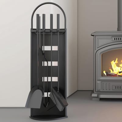 Complete 5-delige Haard Gereedschap Set voor Efficiënt Onderhoud van Open Haarden