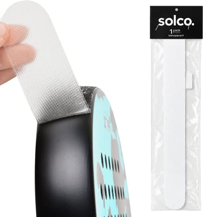 Solco Protectiontape voor Padelrackets Transparant met Profiel - 1 Stuk - Padel Protector - Racket Kras Bescherming - Afgerond