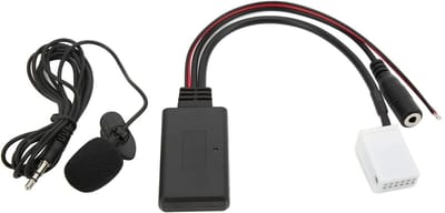 Allecto - Bluetooth AUX Audio Kabel - 12 Pin RD4 - met Microfoon - Audiokabel - Geschikt voor Citroën en Peugeot - 12 Pin aansluiting