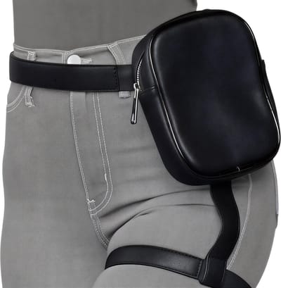 Trendy Dames Heuptasje Dames – Beentas Tas – Taille Tas – Festival Heuptas – Crossbody Heuptasje voor Wandelen, Reizen, Outdoor en Dagelijks Gebruik – ZWART
