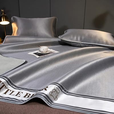 1800D Carbon Lichtgewicht Vezels Koelmat voor Bed Zacht Comfortabel IJszijde Bedmat Koel Naakt Slapen Huidvriendelijk Zomerkussen 180x200cm 3 pcs set