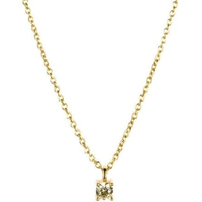 Winter 925 Sterling Zilver Goud 3mm Zirkoon Luxe Bedel Hanger Ketting Choker Sieraden Vrouwen Mode Fijne Sieraden beige