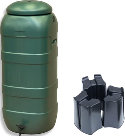 Regentonset Slimline 100L groen incl. voet