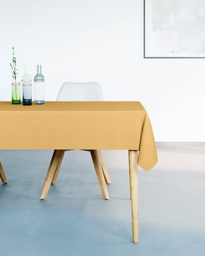 Mistral Home - TAFELKLEED - waterafstotend - 150 x 250 cm - effen kleur - geel