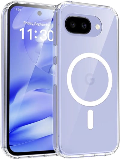 Hoesje Geschikt voor Google Pixel 10a - Compatibel met MagSafe / Qi2 - Hard Back Cover met Magneet - Transparant