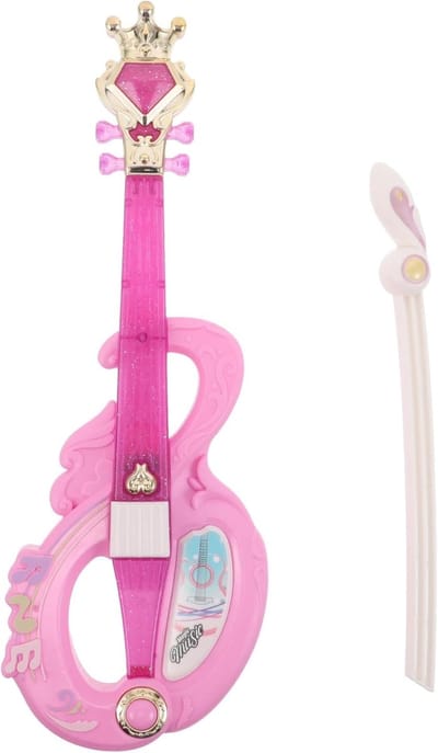 Vroege Leer Viool - Muziek Speelgoed - Kinderen Leren - Realistische Kenmerken - 32 x 12 x 3 cm - Roze