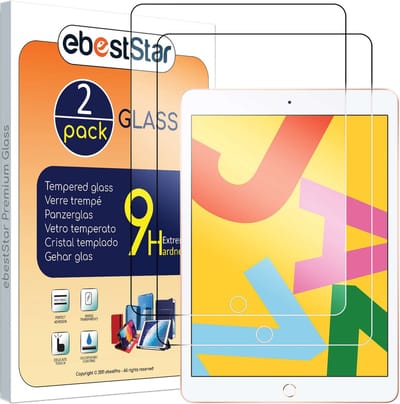 ebestStar - {2 Stuks} Gehard glas geschikt voor iPad 10.2 (2019, 2020, 2021) Apple, Screen Protector Cover, Schermbeschermer Tempered Glass