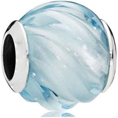 Breloques Perles en Verre Argent Sterling 925 pour la création de bijoux DIY Adaptées aux Bracelets Joncs Originaux pour Femmes Cadeau white