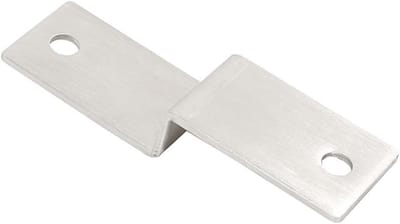Hoekverbinder Z-vormig - Verstevigingshoek Beugel - Kasten Monteren - Roestvrij Staal Verdikt - 20 mm - Zilverkleurig