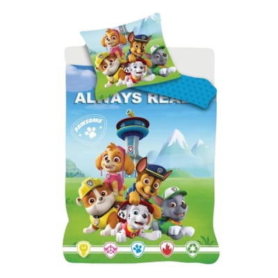 Paw Patrol Always Dekbedovertrek - Peuterdekbedovertrek - 100x135 CM - Kussensloop 40x60 CM