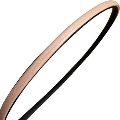 Haarband- leer roze 4.5 mm - Charme Bijoux