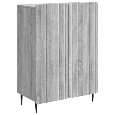 vidaXL - Dressoir - Grijs - sonoma - 66 - x - 34,5 - x - 92 - cm - Bewerkt - hout