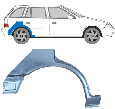 Reparatiepaneel achterspatbord voor Suzuki Swift 1988-2004 / Rechts