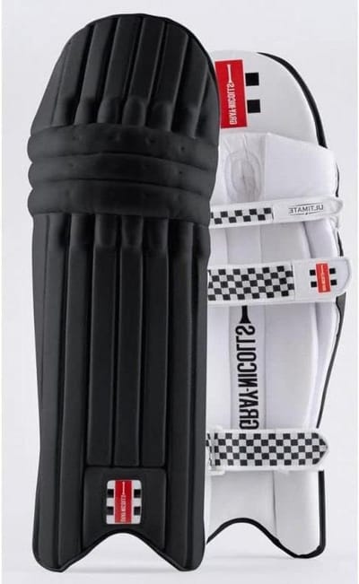 Cricket Pads - Slagbeschermers - Sport Bescherming - Driepart design - Volwassen - Zwart