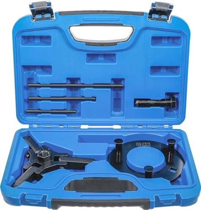 Poelieschijftrekker en montageset - 6-dlg. voor GM, Chrysler, Ford, Mitsubishi