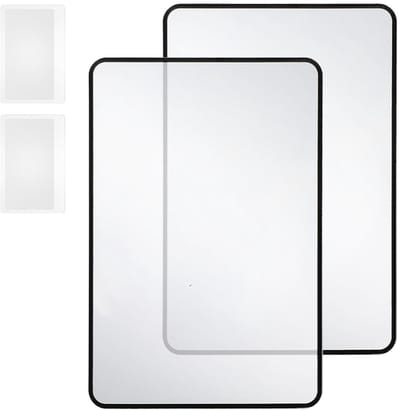 Dailygoods- Leesloep 3-voudige vergroting - Vergrootglas voor senioren - Vergrootglas met groot gezichtsbereik - Kunststof loep - 4 stuks - Doorzichtige Fresnellens
