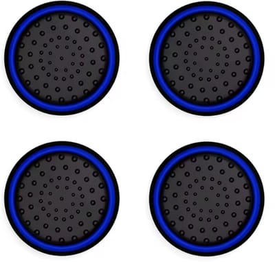 New Age Devi - Siliconen Thumb Grips - Rood/Blauw - 1 Set (4 stuks) - geschikt voor PS4