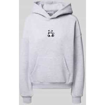 Oversized hoodie met motiefstitching