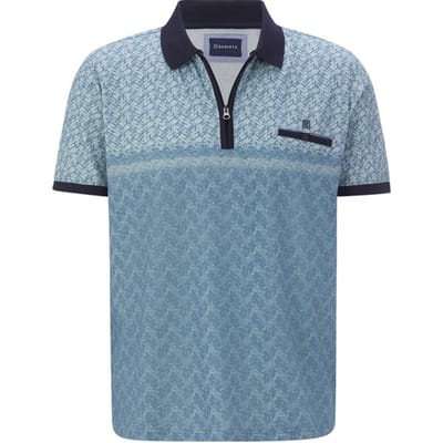 Babista herren Poloshirt - 48/50 - blauw - Plus Size